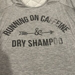 Gray Tee with Fun Slogan